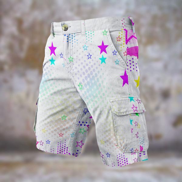 Cargohose mit Leo - Hose, lang oder kurz, bunt, 100% Polyester, Grösse S-5XL, fester Stoff, Normale Passform, Mischling, Mix, Labrador, Labbi